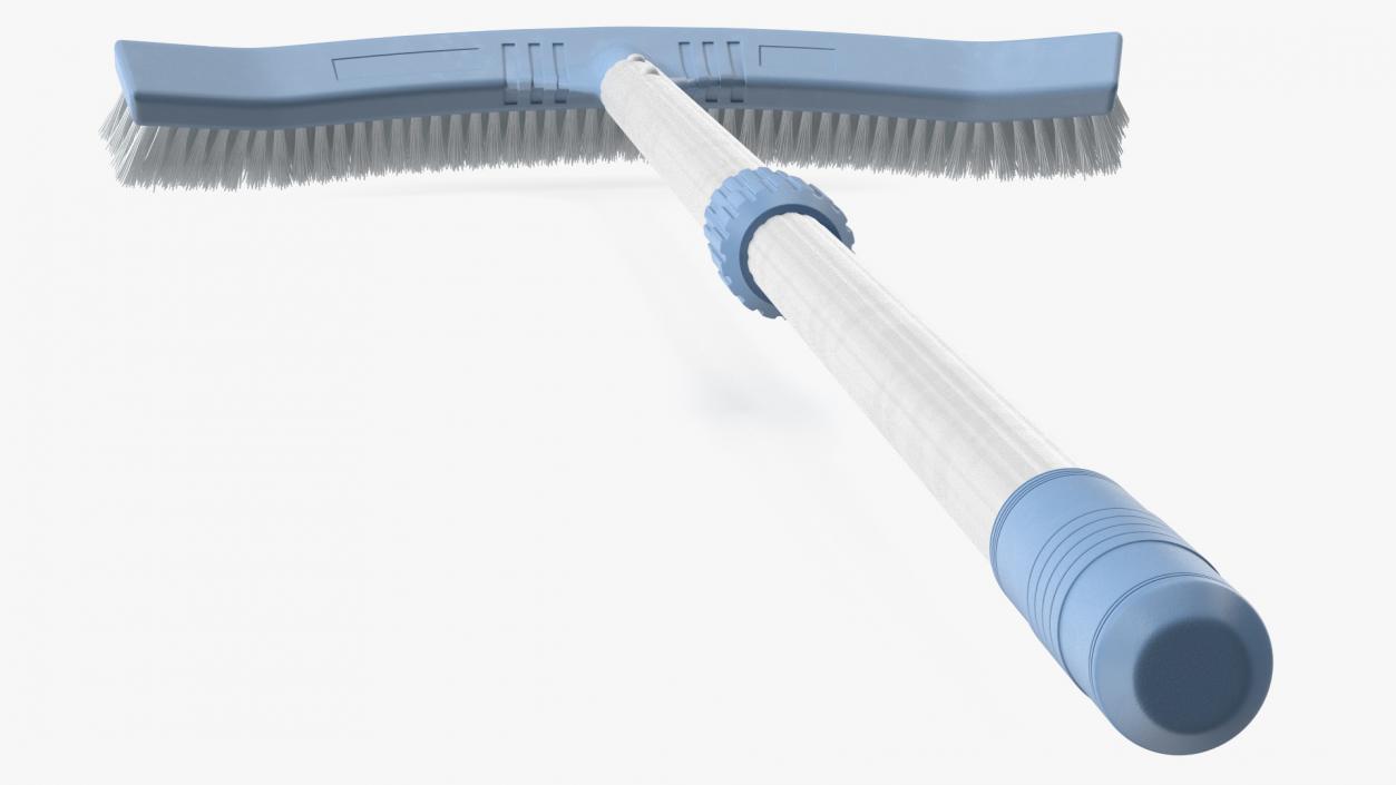 3D Pool Bottom Cleaning Brush with Handle model