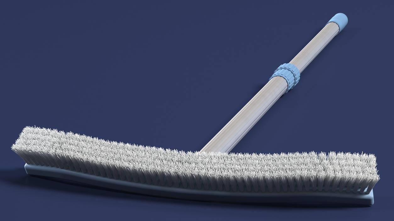 3D Pool Bottom Cleaning Brush with Handle model