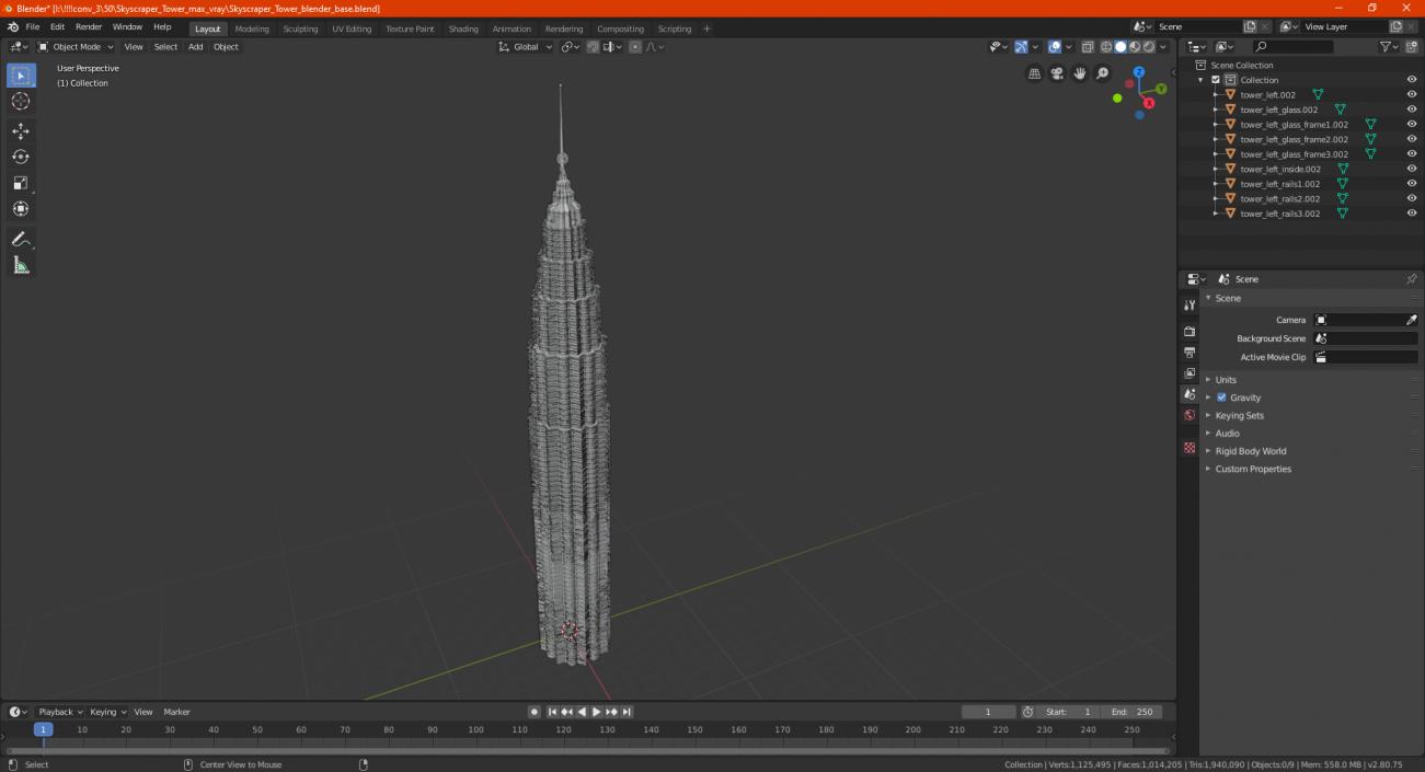 3D Skyscraper Tower