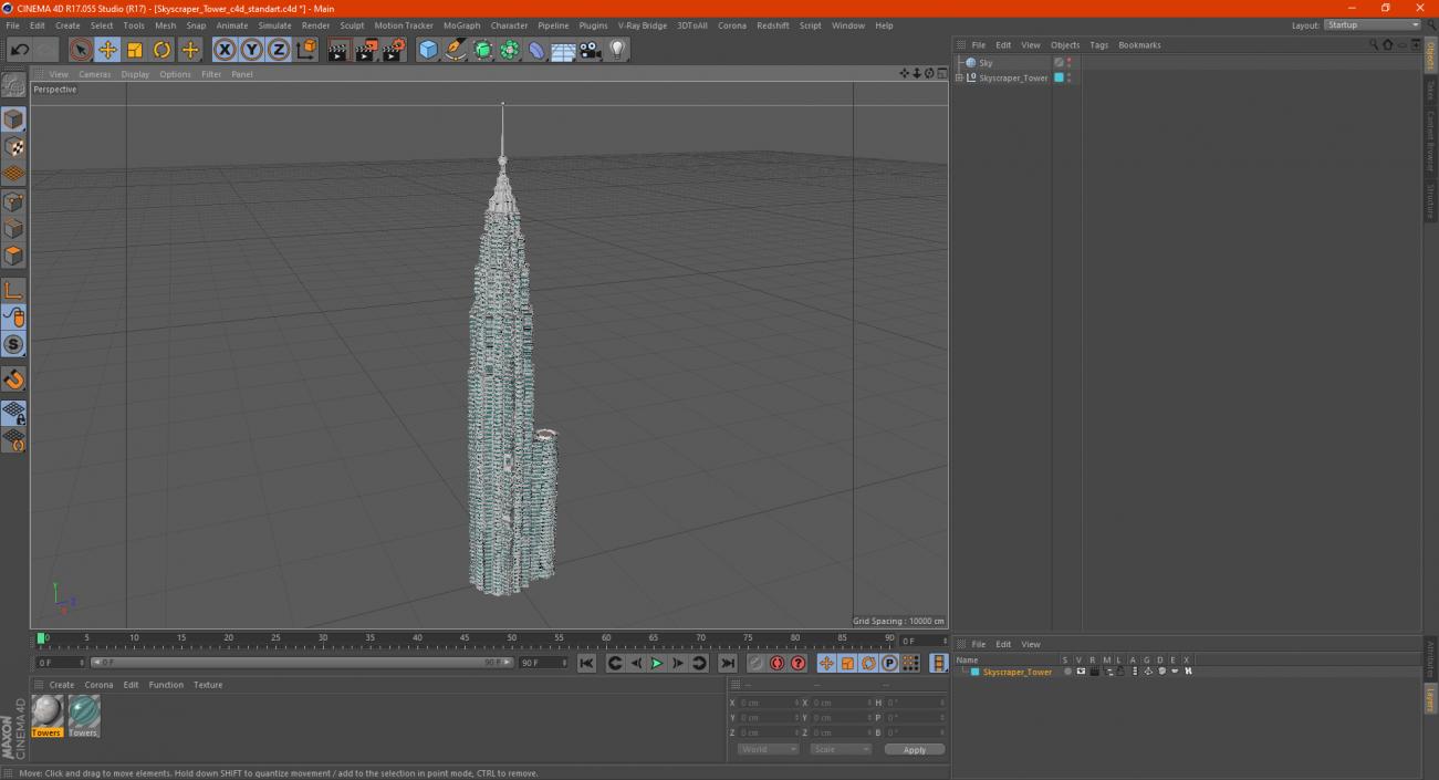 3D Skyscraper Tower