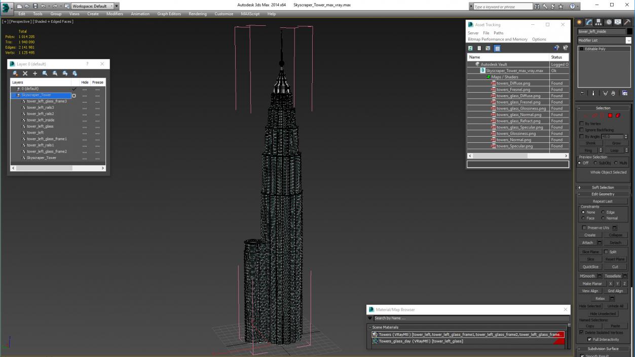 3D Skyscraper Tower