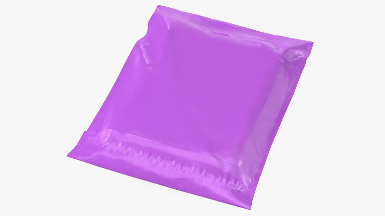 3D model Poly Mailer Plastic Bag Pink Closed