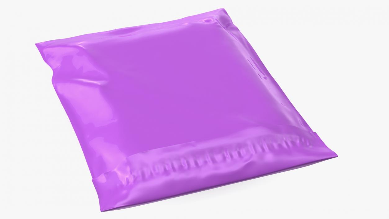 3D model Poly Mailer Plastic Bag Pink Closed