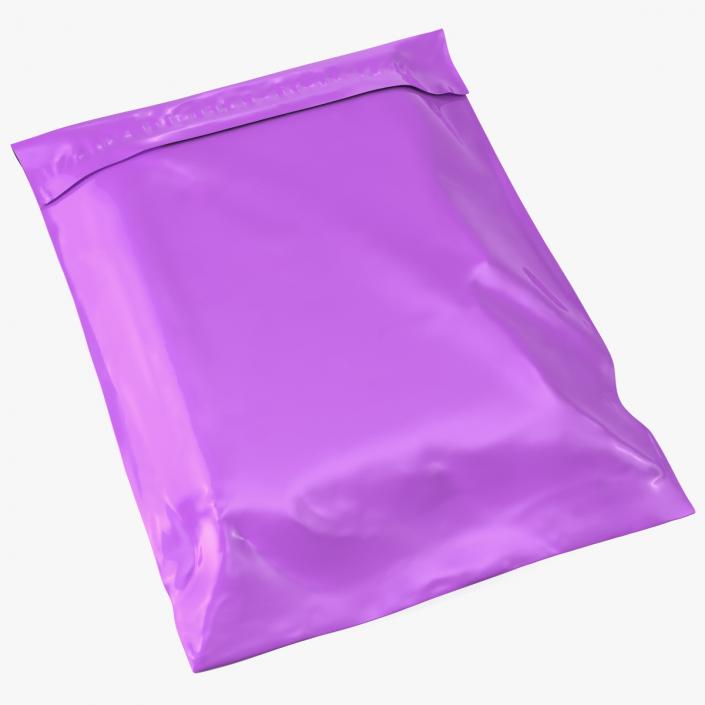 3D model Poly Mailer Plastic Bag Pink Closed