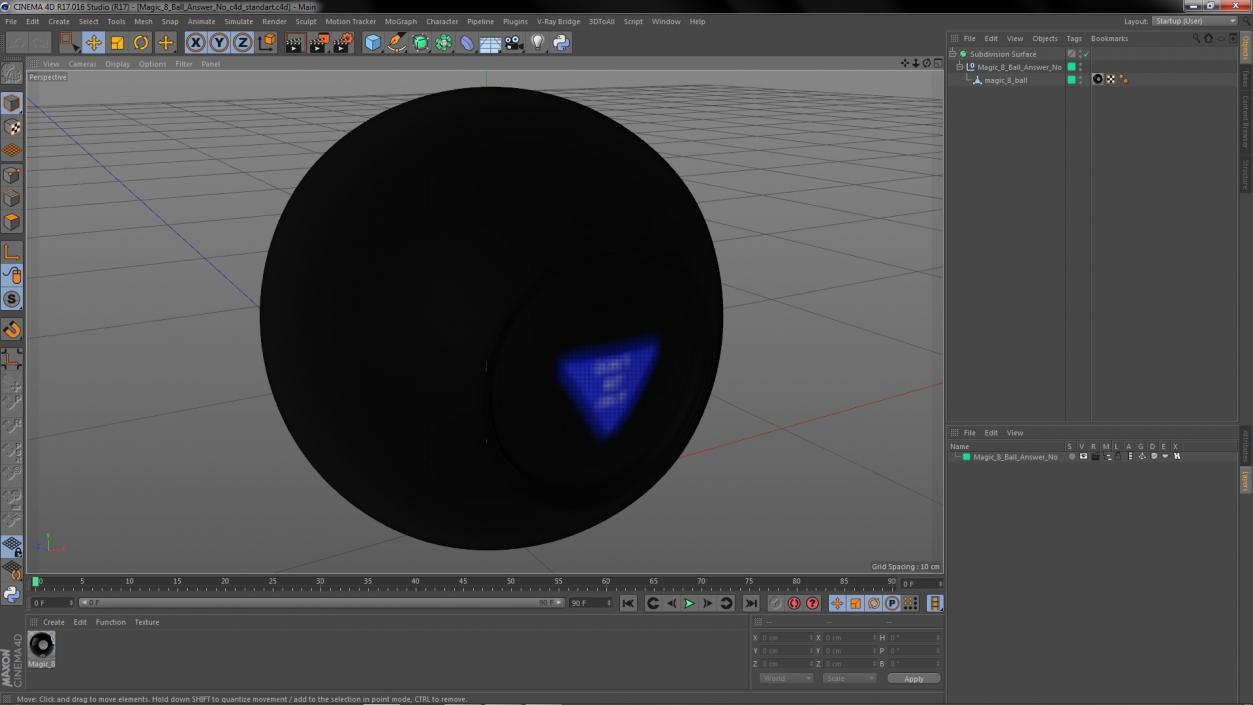 Magic 8 Ball Answer No 3D