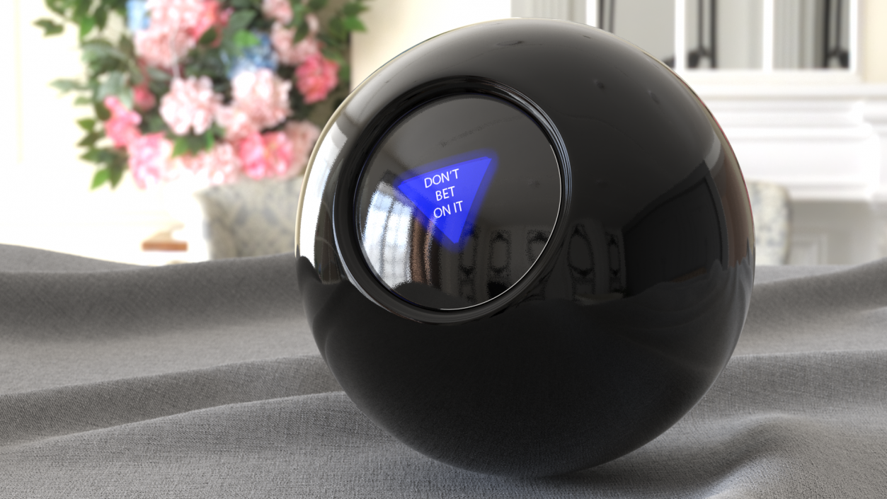 Magic 8 Ball Answer No 3D