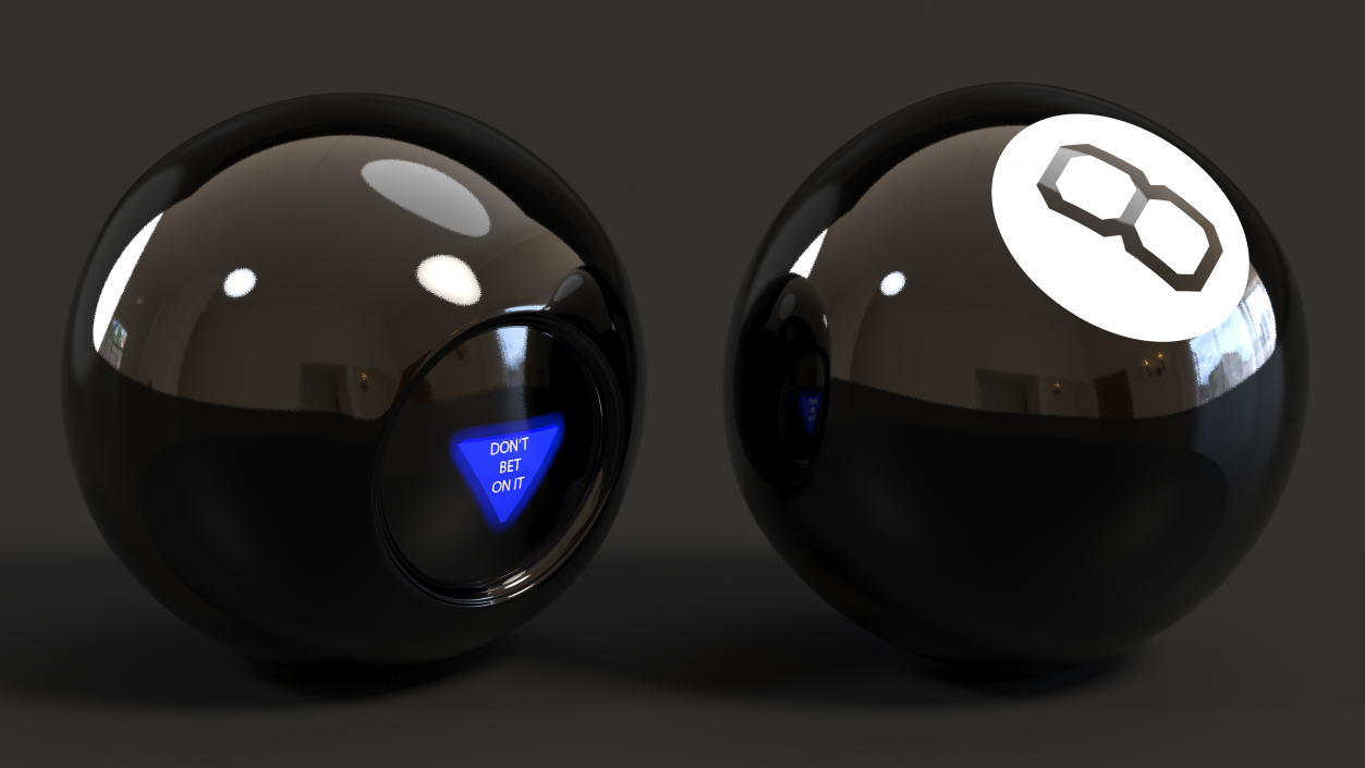 Magic 8 Ball Answer No 3D