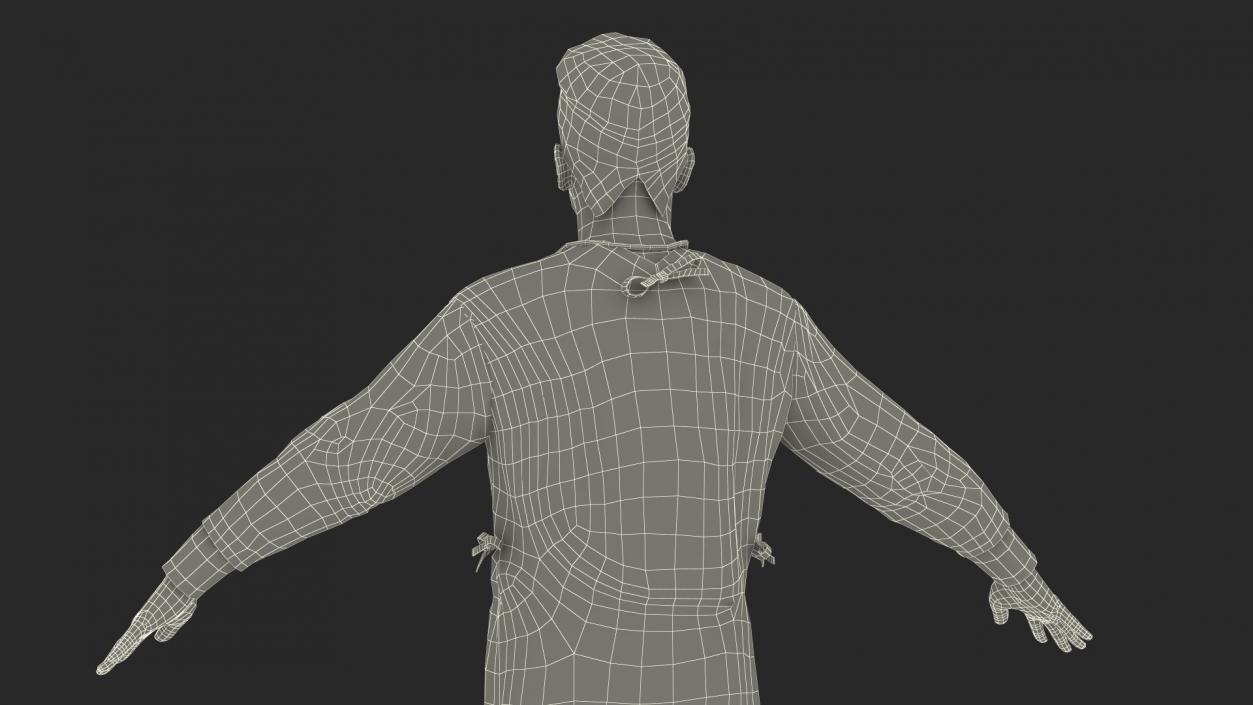 Blood Stained Surgeon Doctor Rigged for Maya 3D model