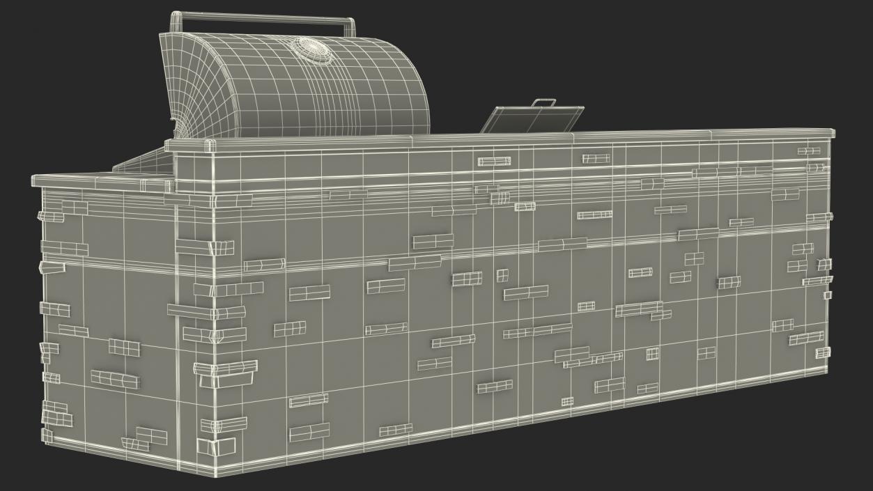 3D FireMagic Built in Outdoor BBQ Kitchen model