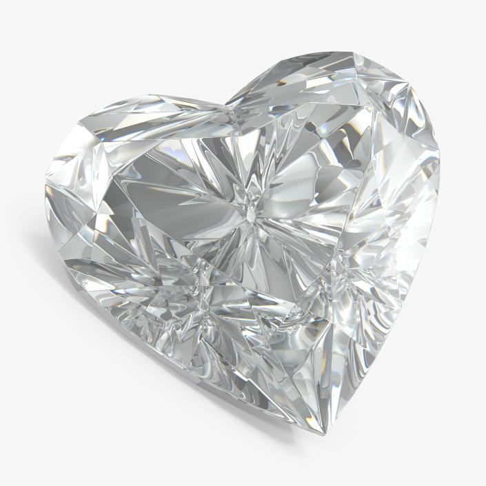 3D Diamond Heart model