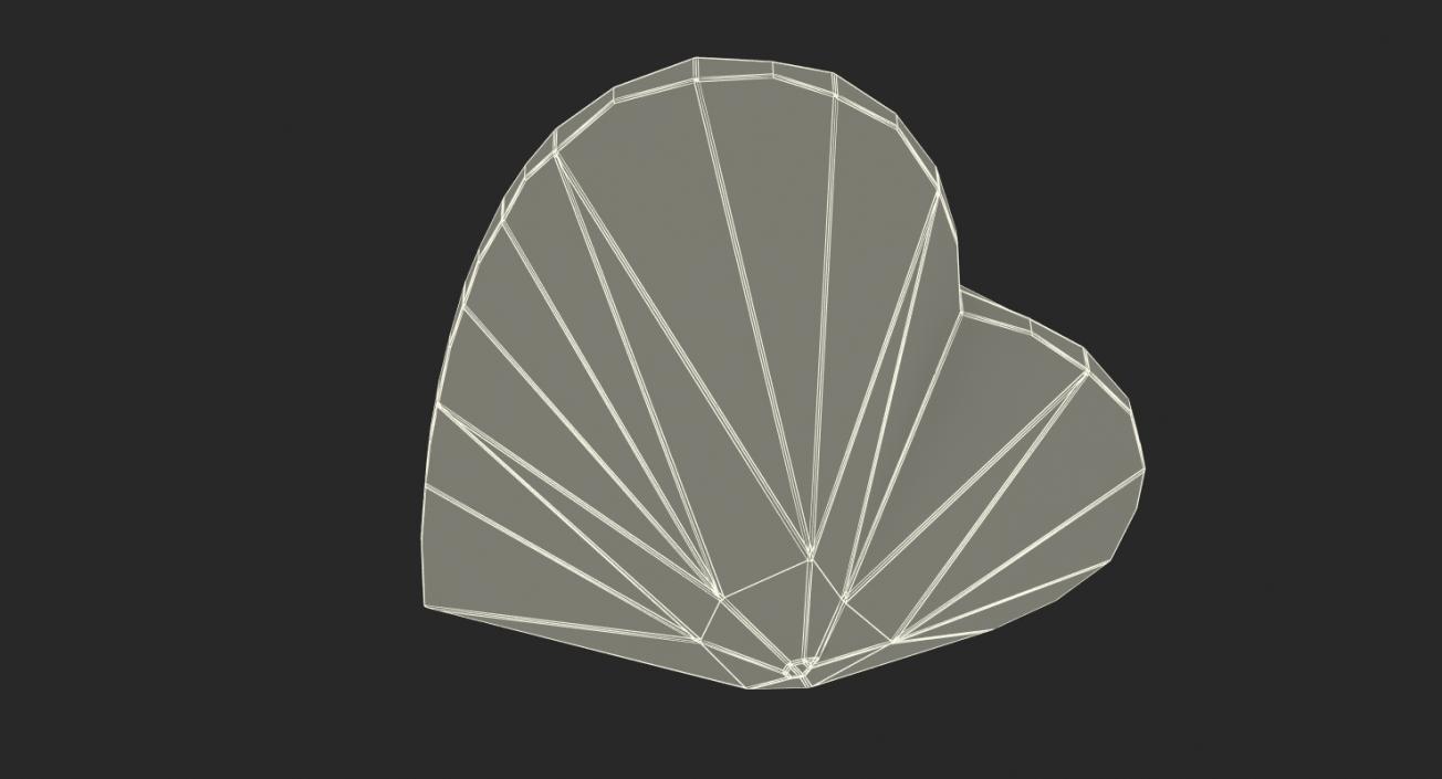 3D Diamond Heart model