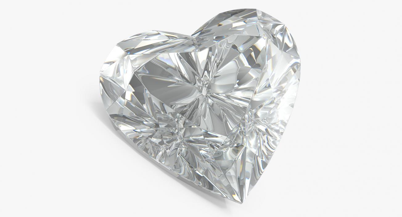 3D Diamond Heart model