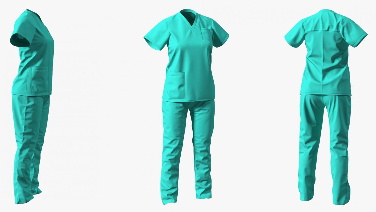 3D Medical Nurse Uniform