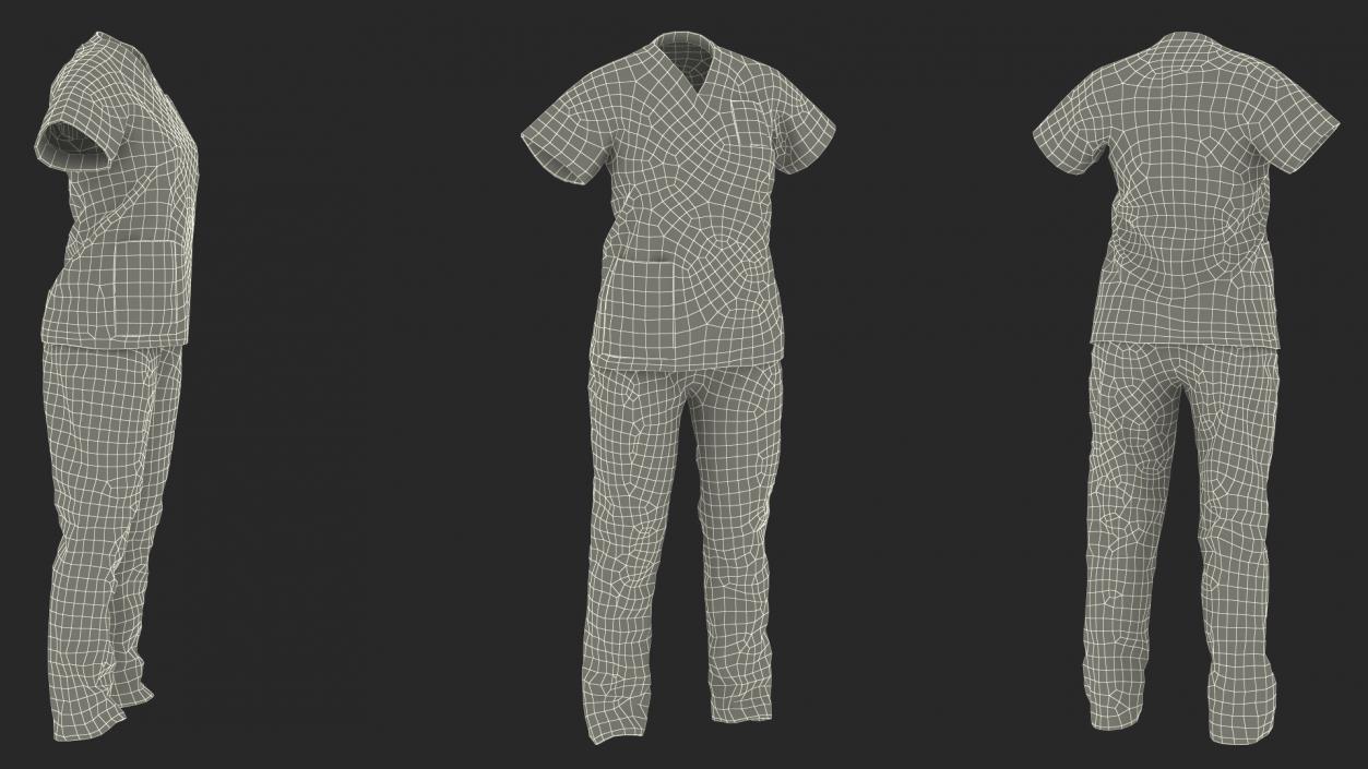 3D Medical Nurse Uniform