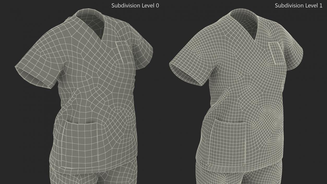 3D Medical Nurse Uniform