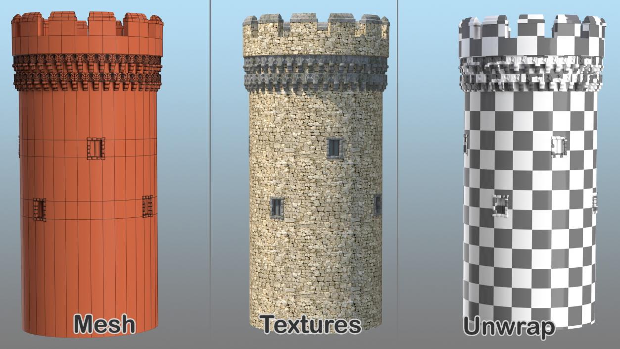 Towers Collection 5 3D model