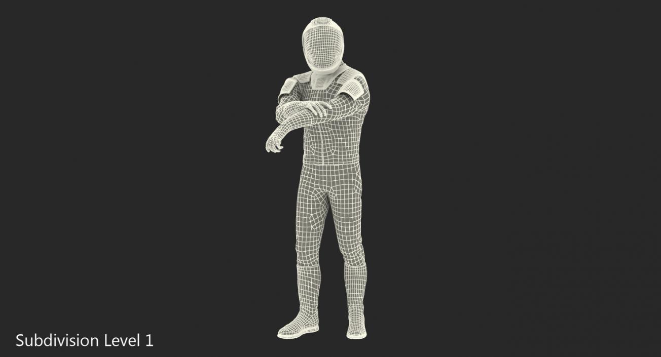 3D Futuristic Space Suit Rigged model