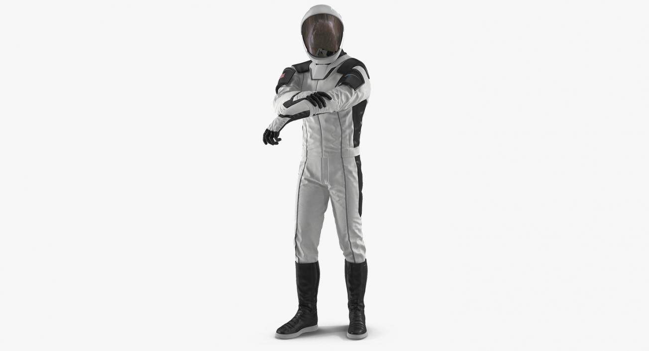 3D Futuristic Space Suit Rigged model