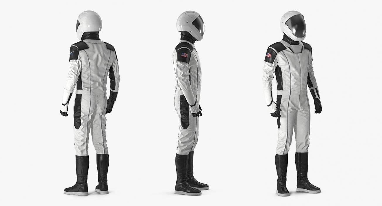 3D Futuristic Space Suit Rigged model