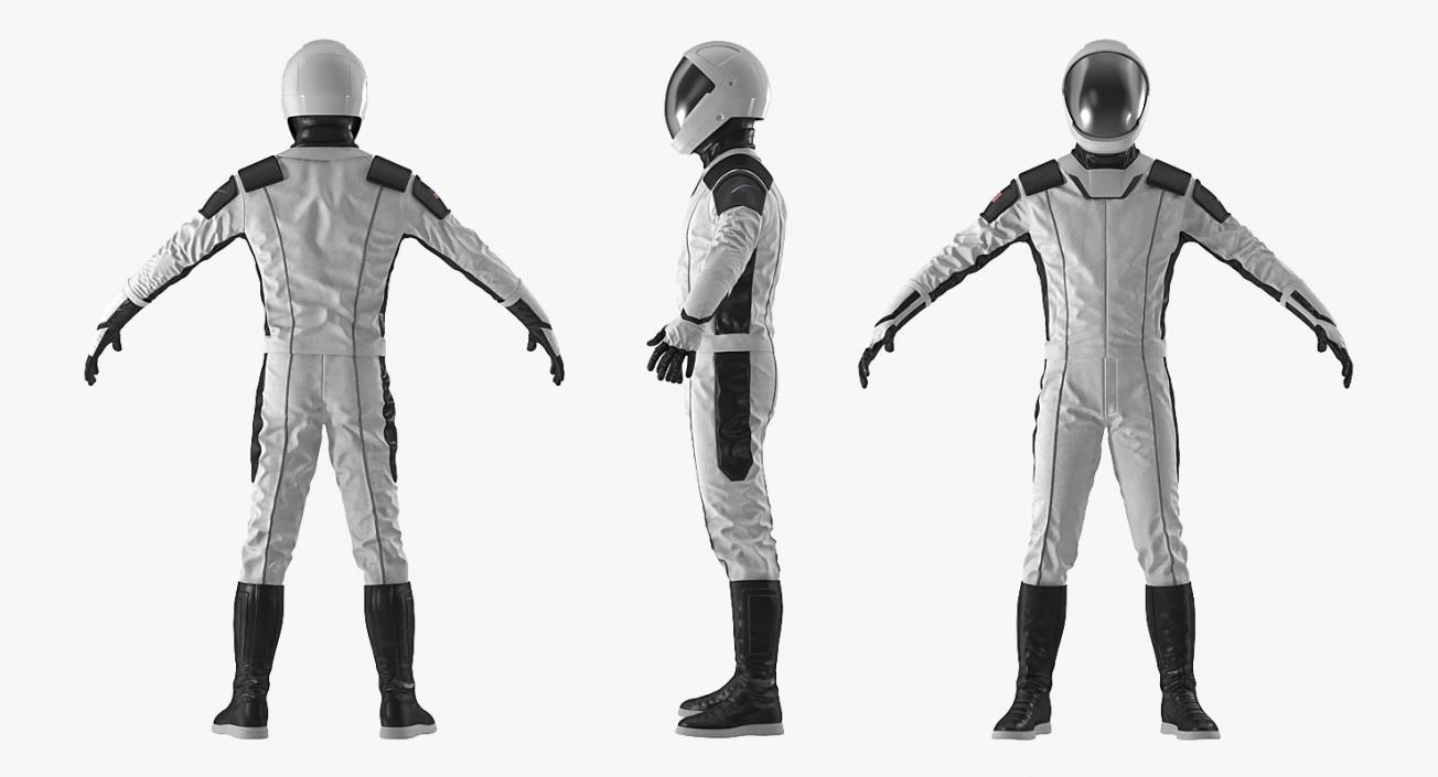 3D Futuristic Space Suit Rigged model