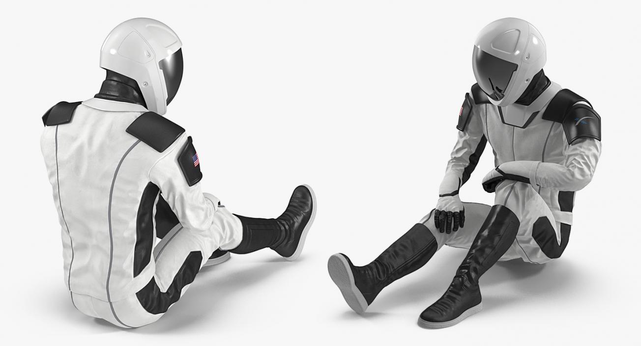 3D Futuristic Space Suit Rigged model