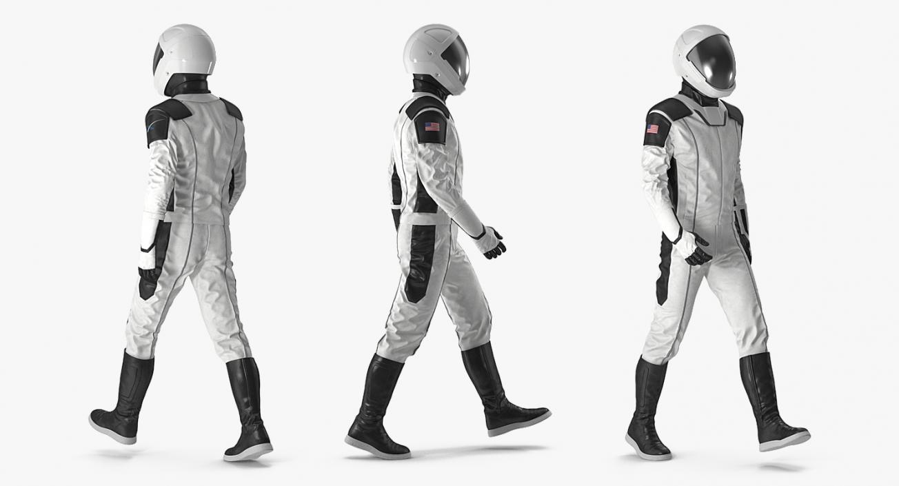 3D Futuristic Space Suit Rigged model