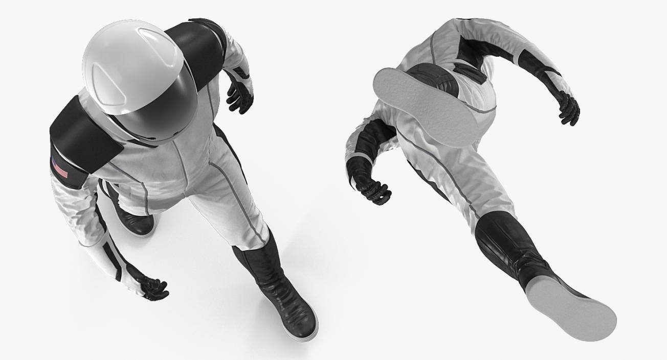 3D Futuristic Space Suit Rigged model