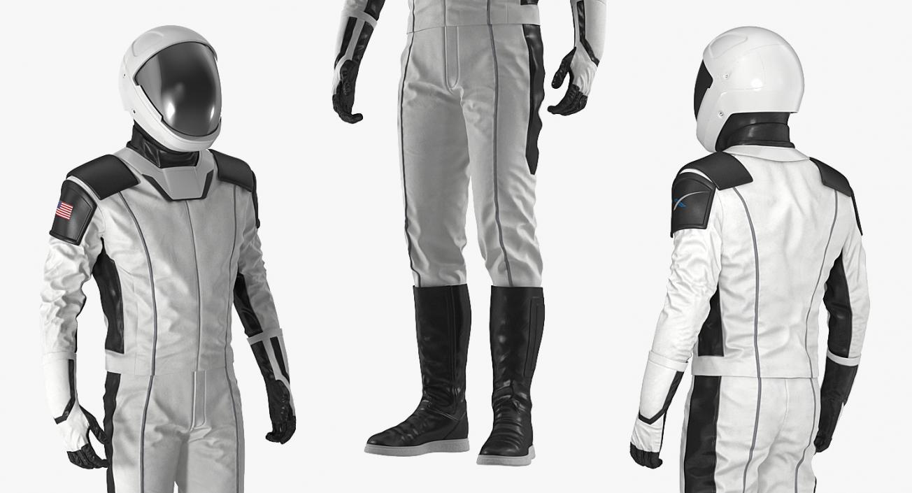 3D Futuristic Space Suit Rigged model