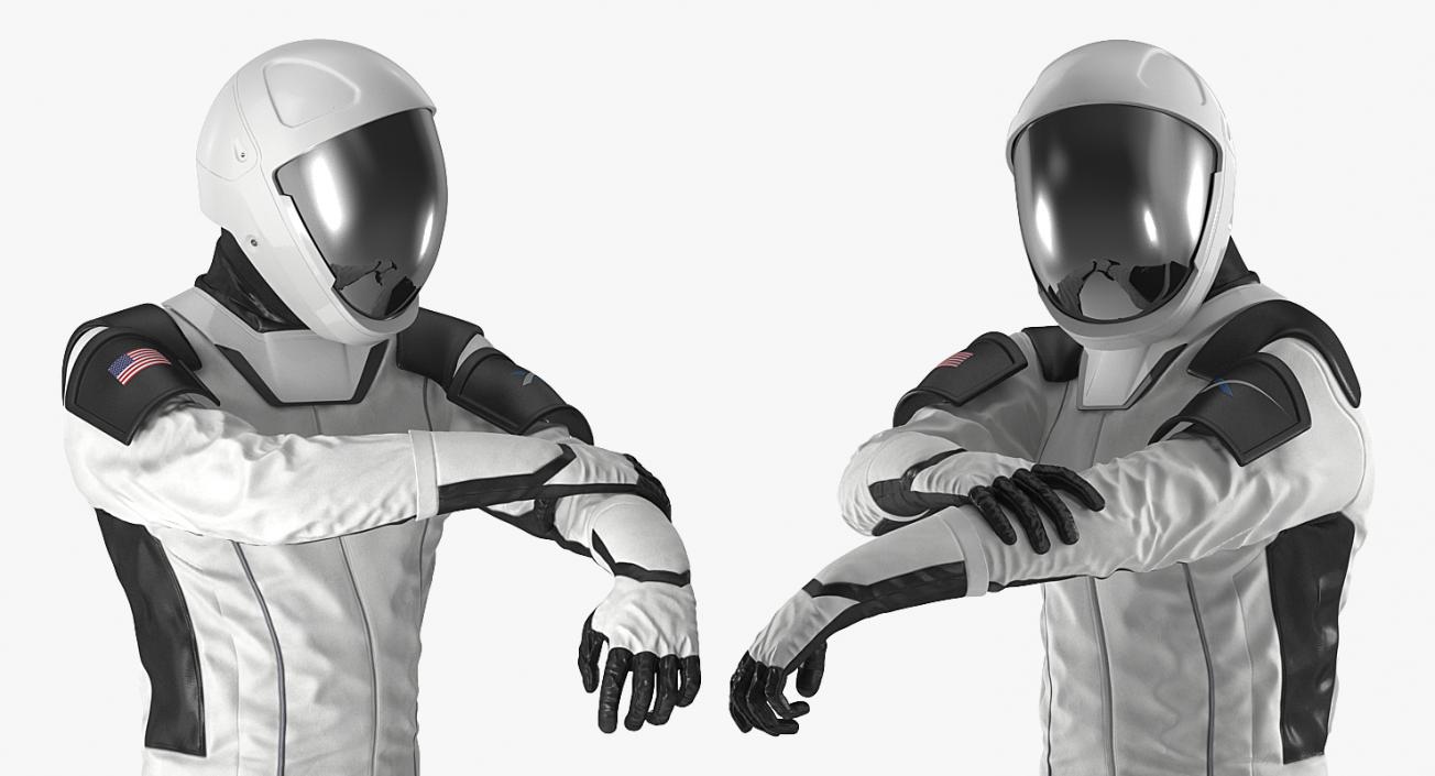 3D Futuristic Space Suit Rigged model