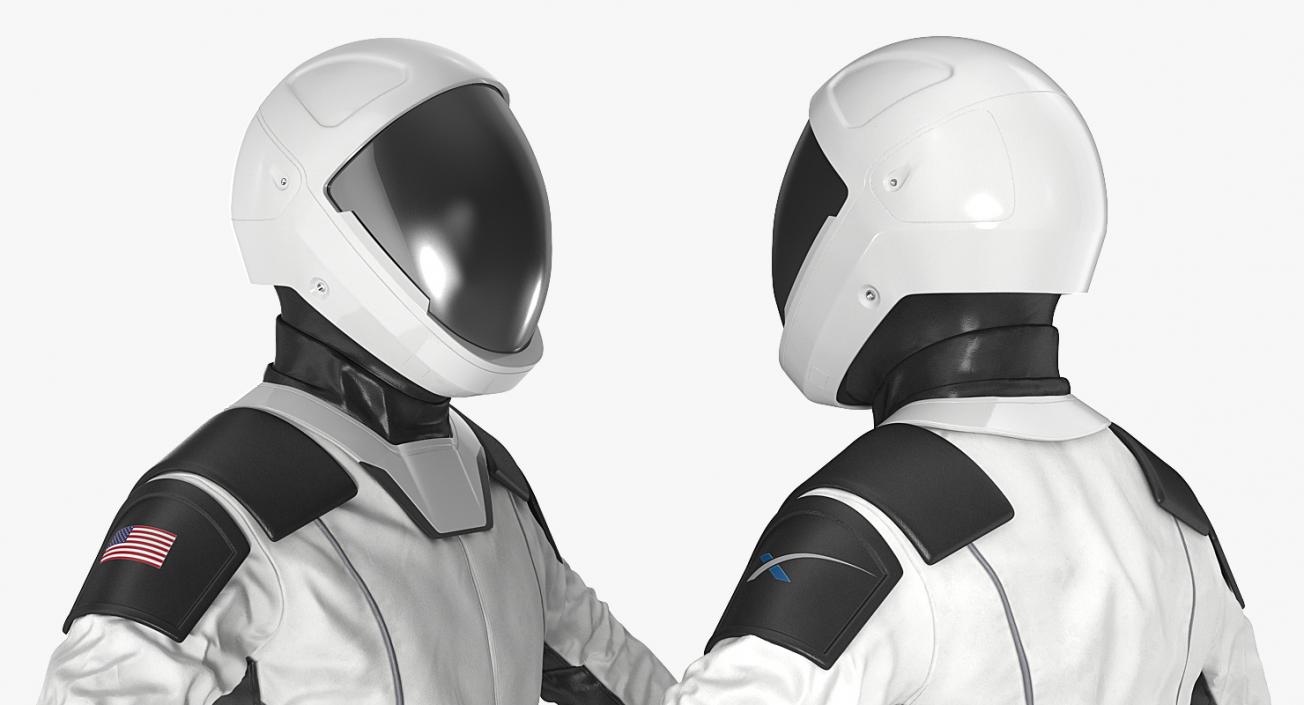 3D Futuristic Space Suit Rigged model