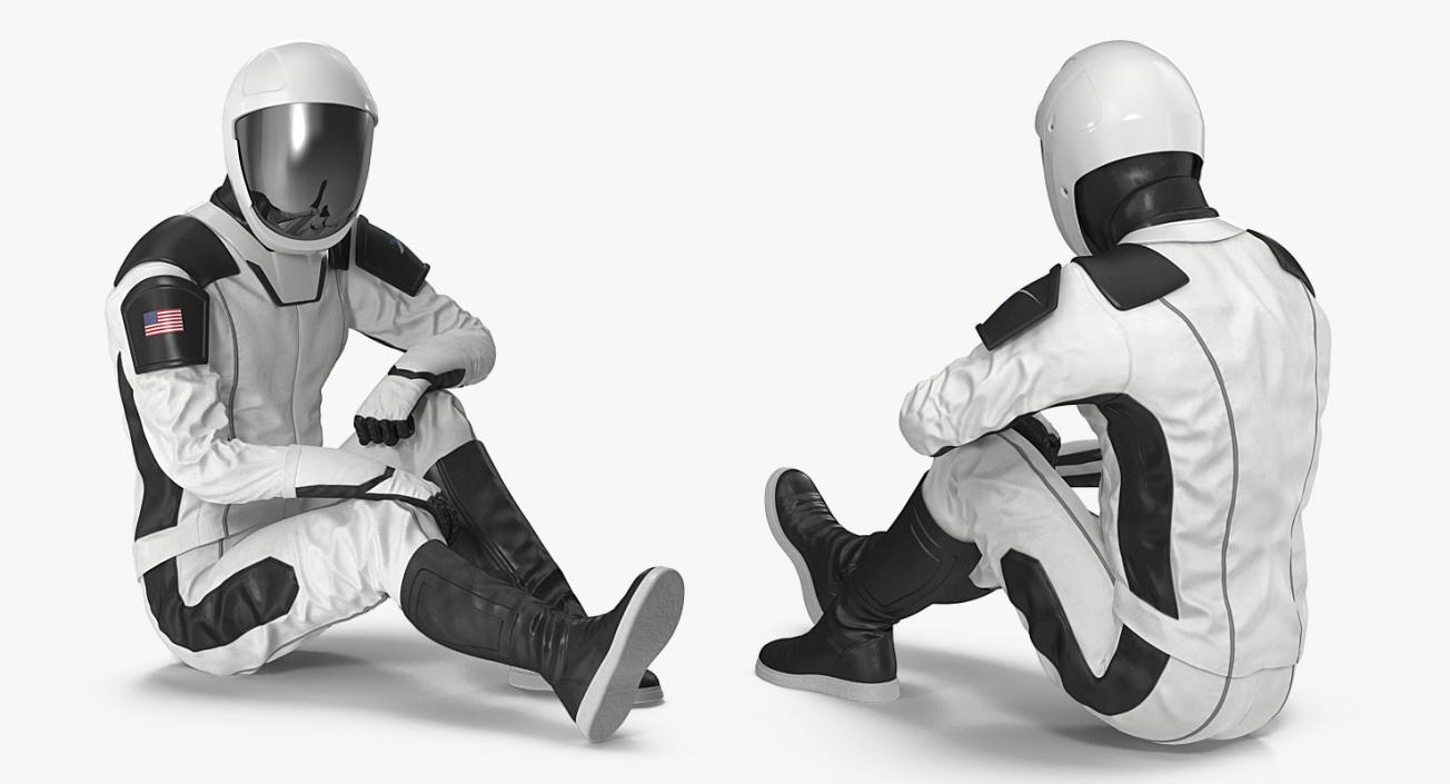 3D Futuristic Space Suit Rigged model