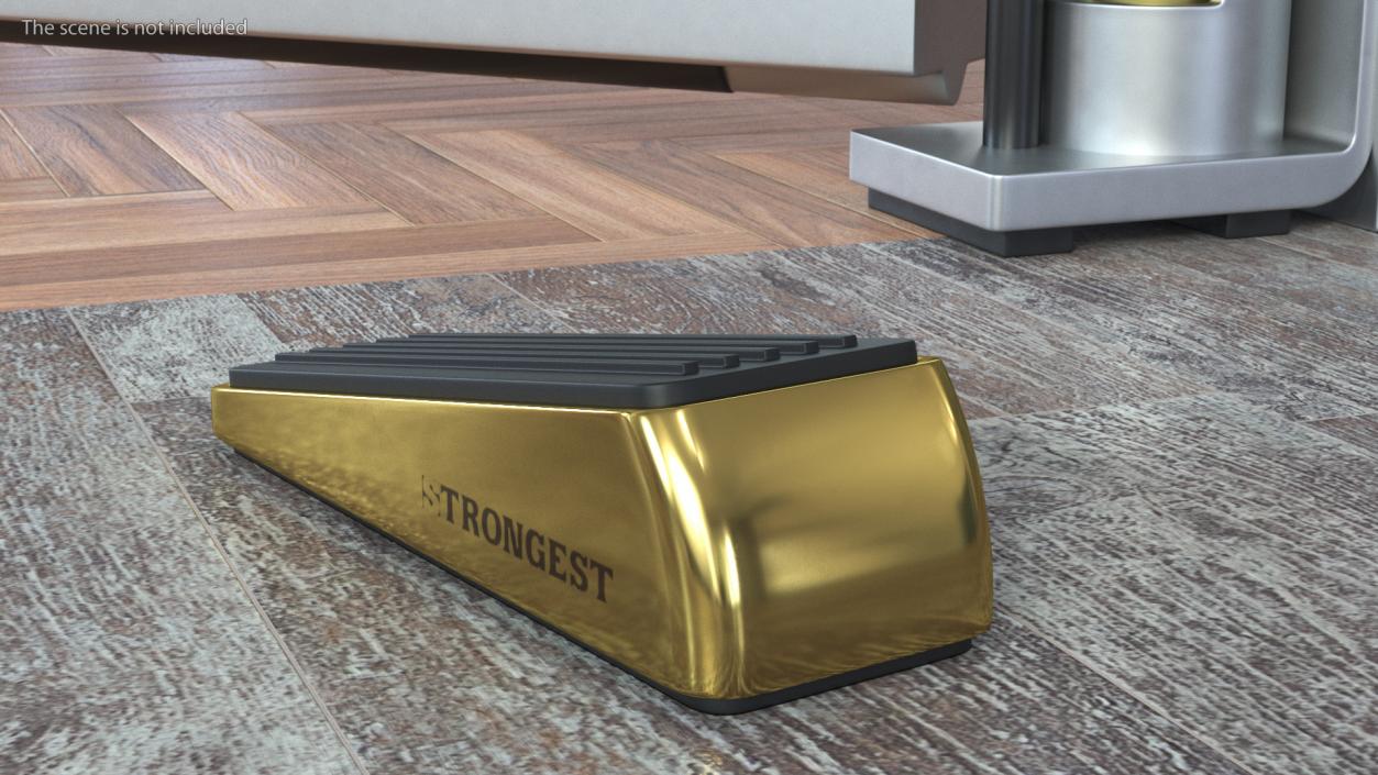 Strongest Door Wedge Golden 3D