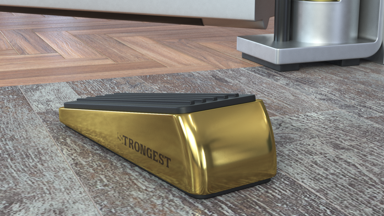 Strongest Door Wedge Golden 3D