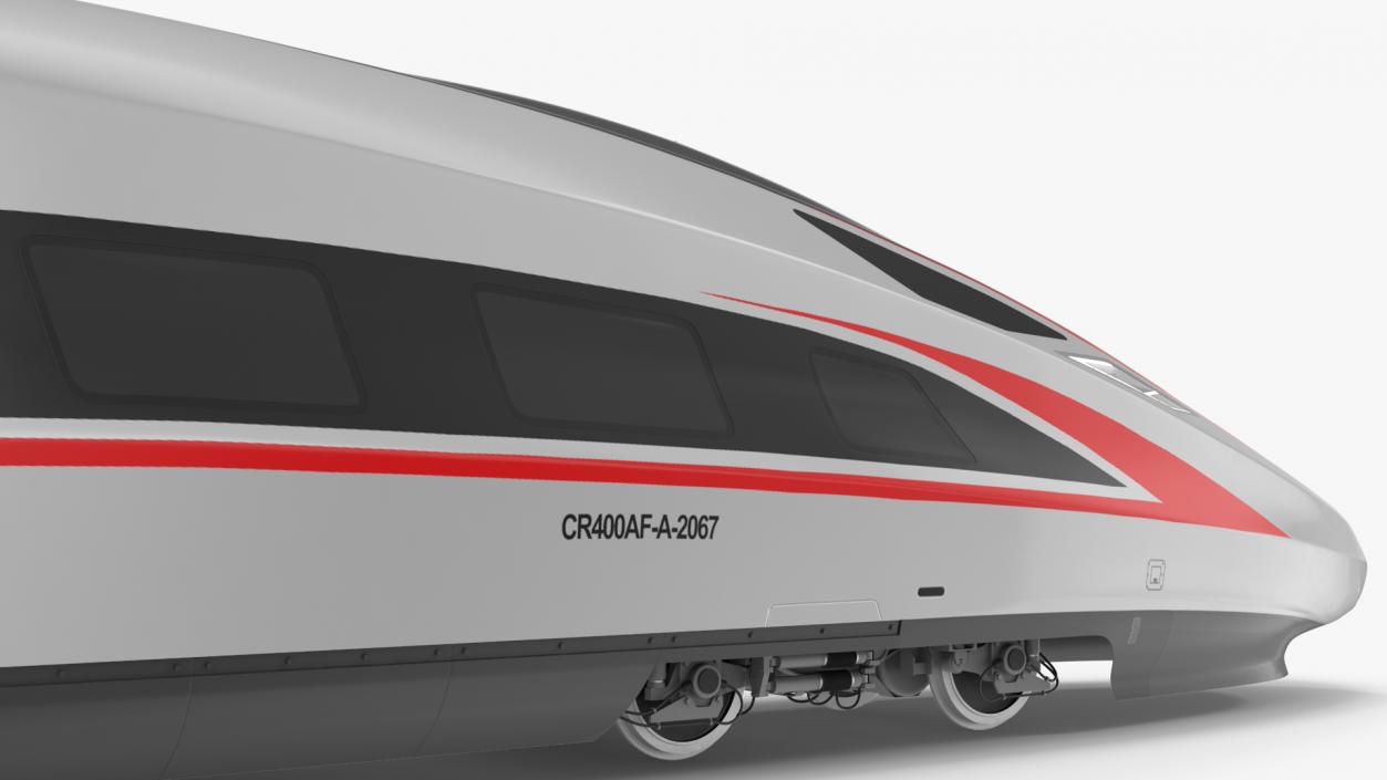 CR400 Fuxing Train Locomotive Head 3D model