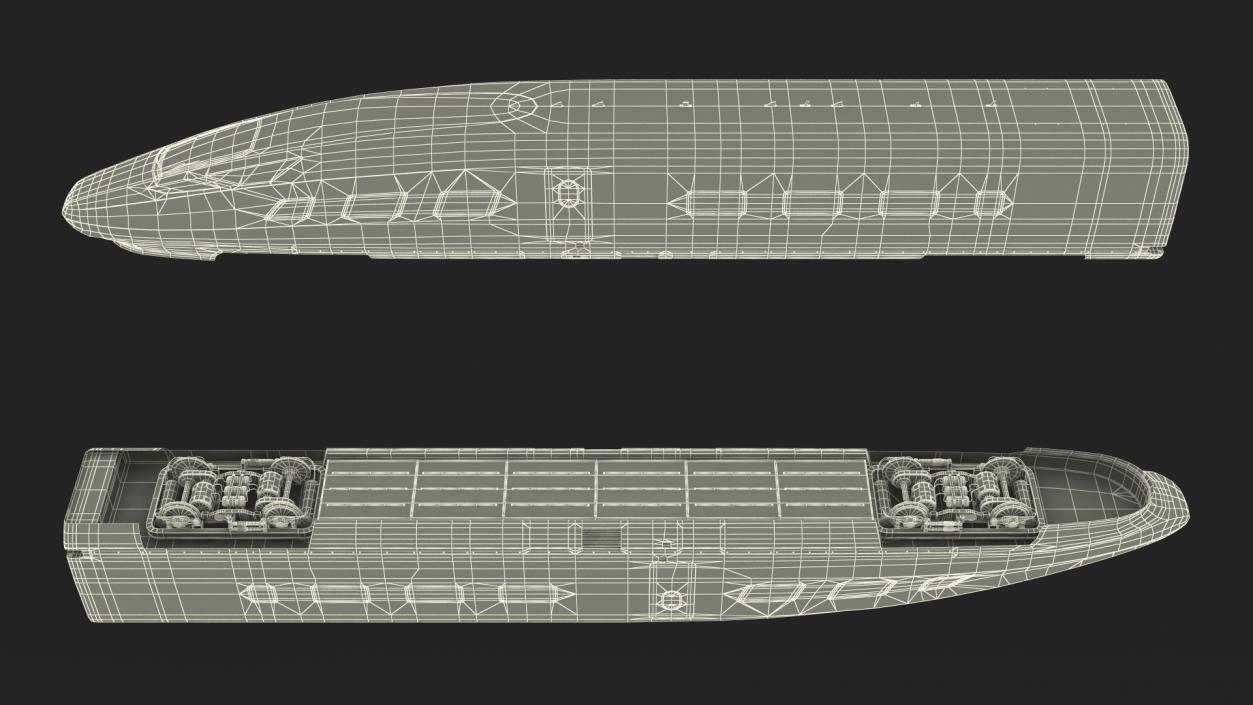 CR400 Fuxing Train Locomotive Head 3D model