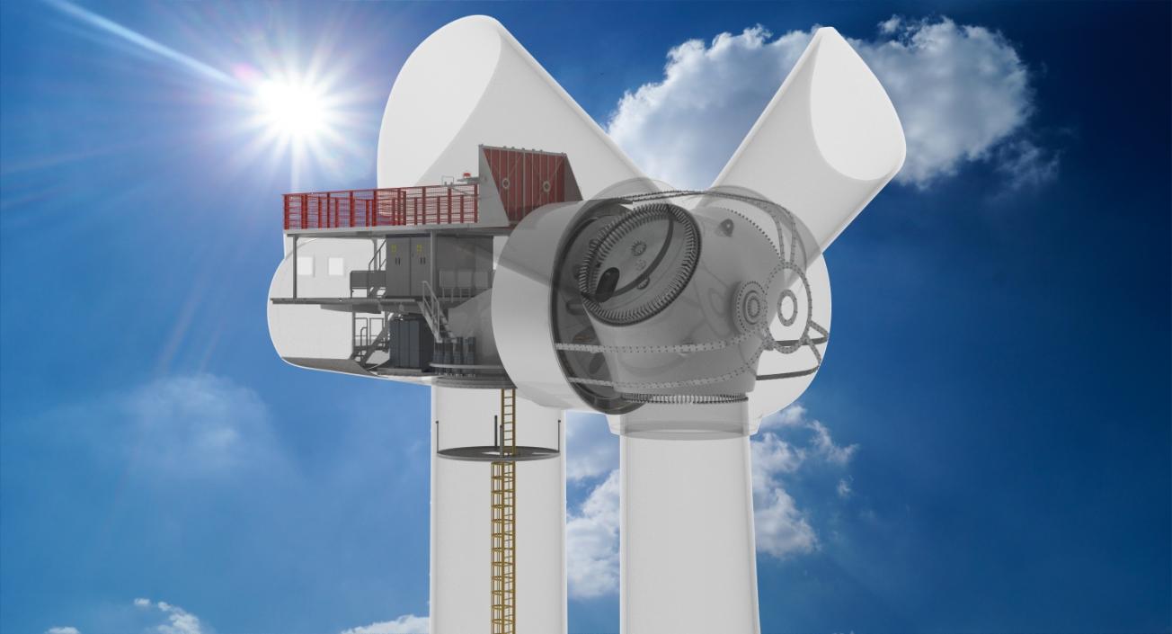 Wind Turbine Inside 3D model
