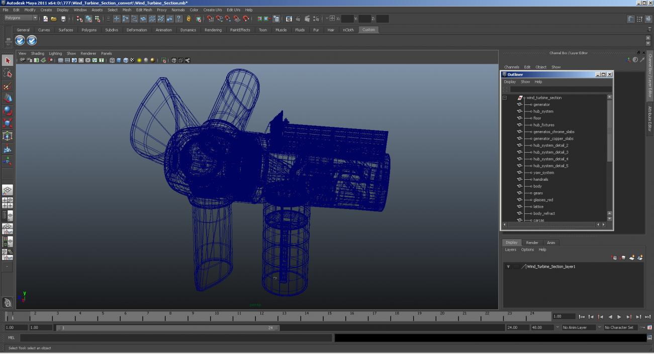 Wind Turbine Inside 3D model