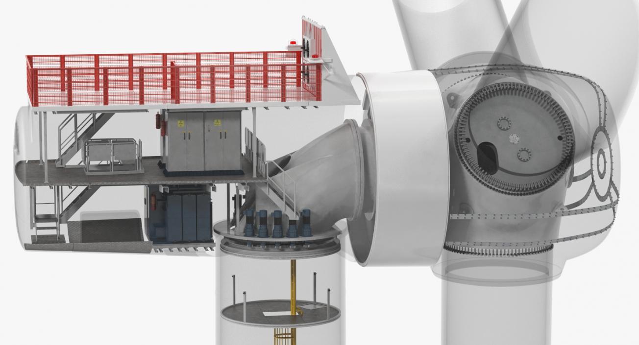 Wind Turbine Inside 3D model