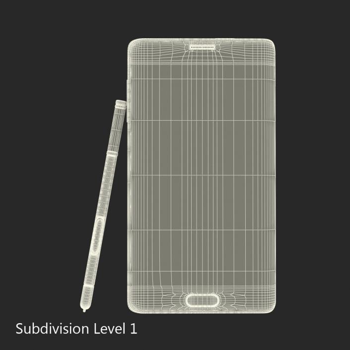 Samsung Galaxy Note Edge 3D model