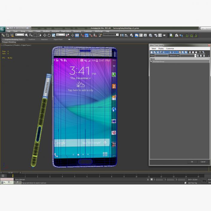 Samsung Galaxy Note Edge 3D model