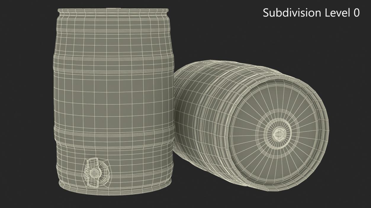 3D Spaten Beer 5 Liter Barrel 2 model