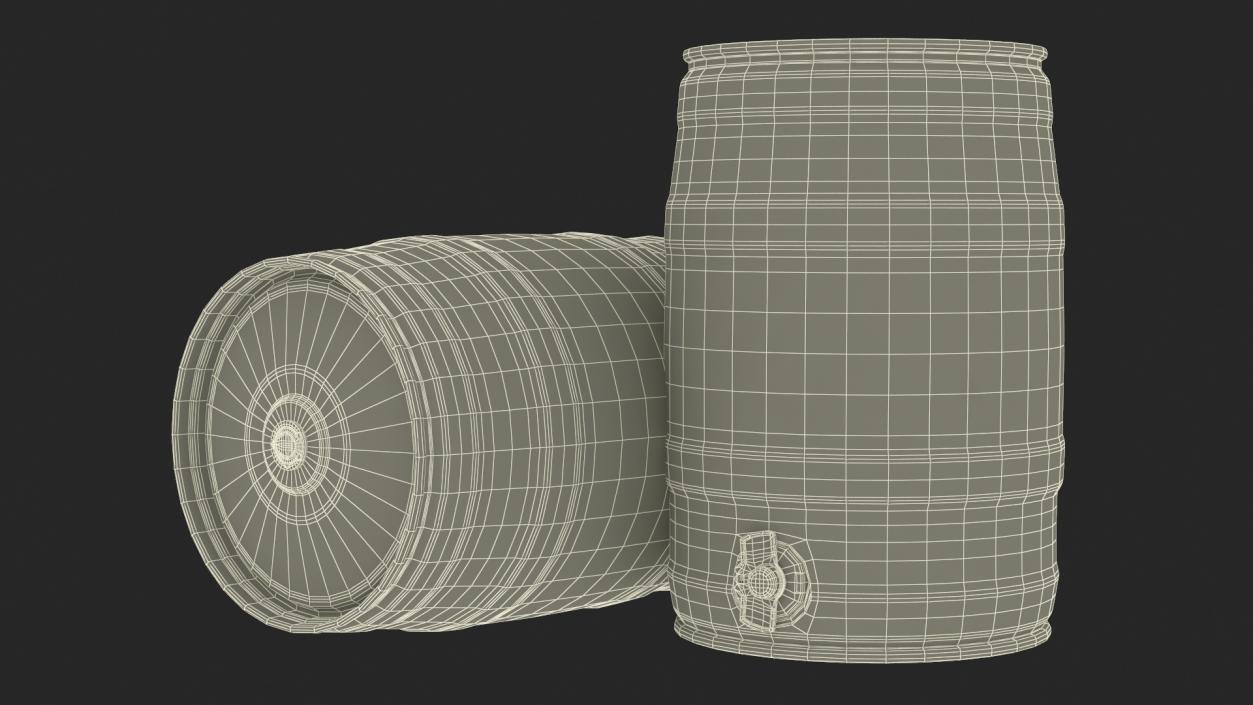 3D Spaten Beer 5 Liter Barrel 2 model