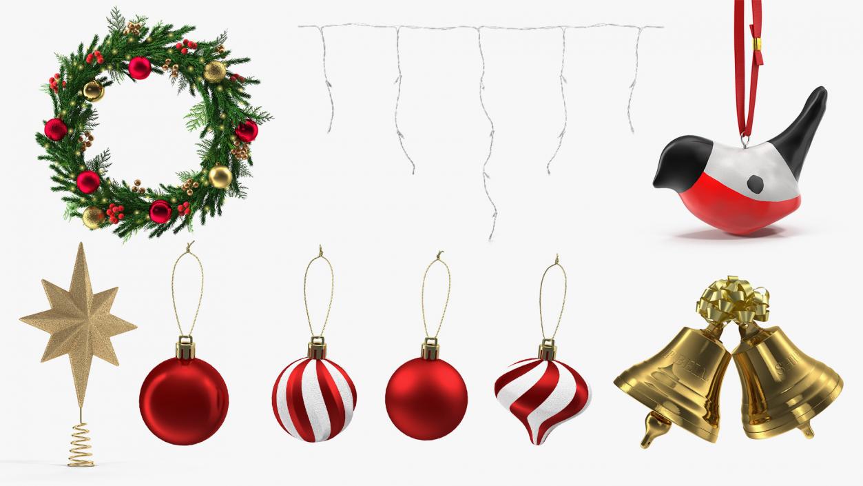 3D Christmas Decor Collection 3 model