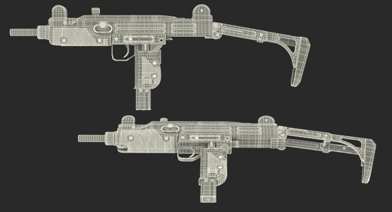 Submachine gun UZI SMG 3D