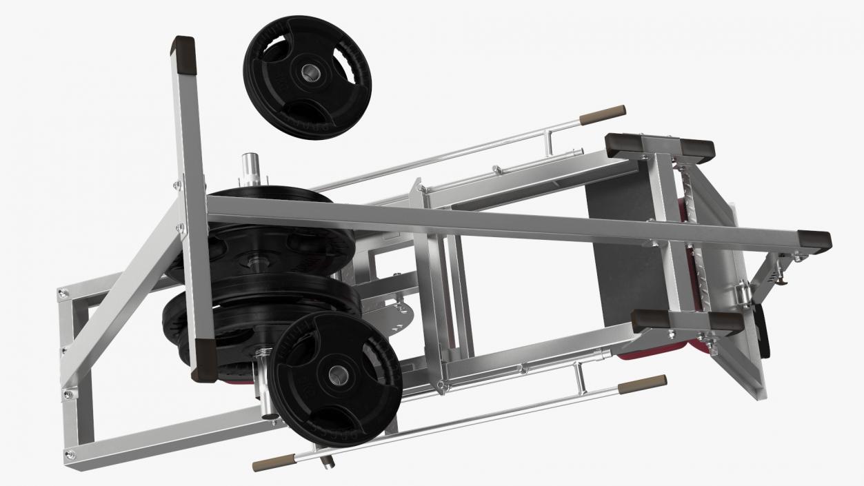 Plate Loaded Leg Press Machine Set 3D model