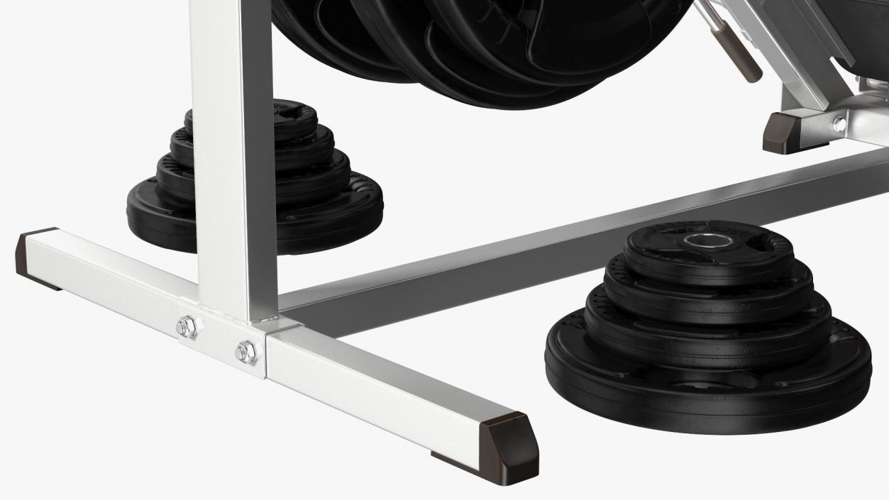 Plate Loaded Leg Press Machine Set 3D model