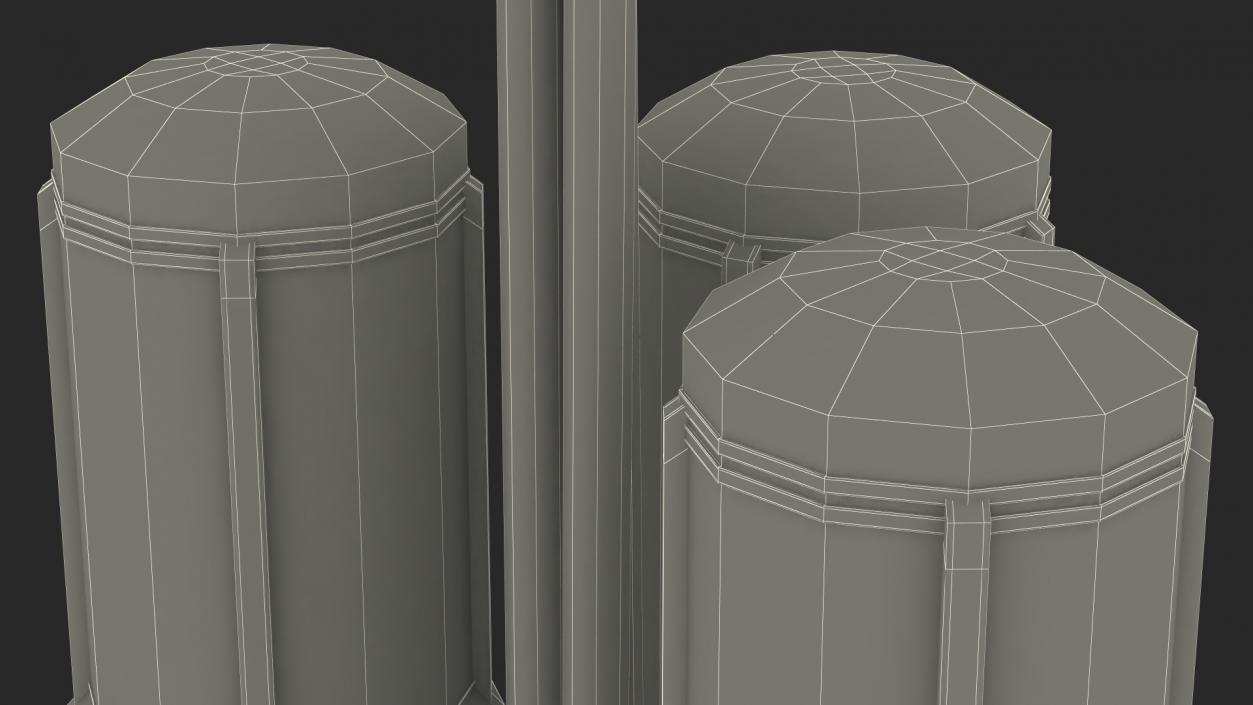 3D Industrial Gas Storage Tanks model