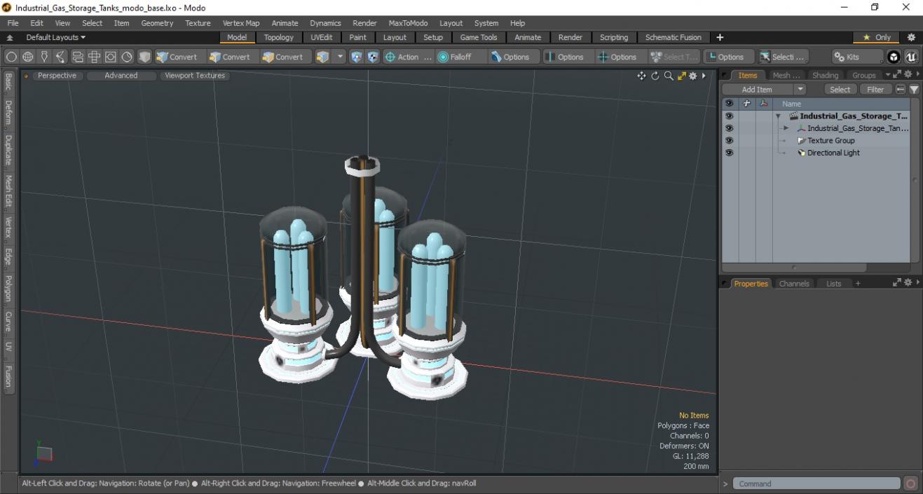 3D Industrial Gas Storage Tanks model