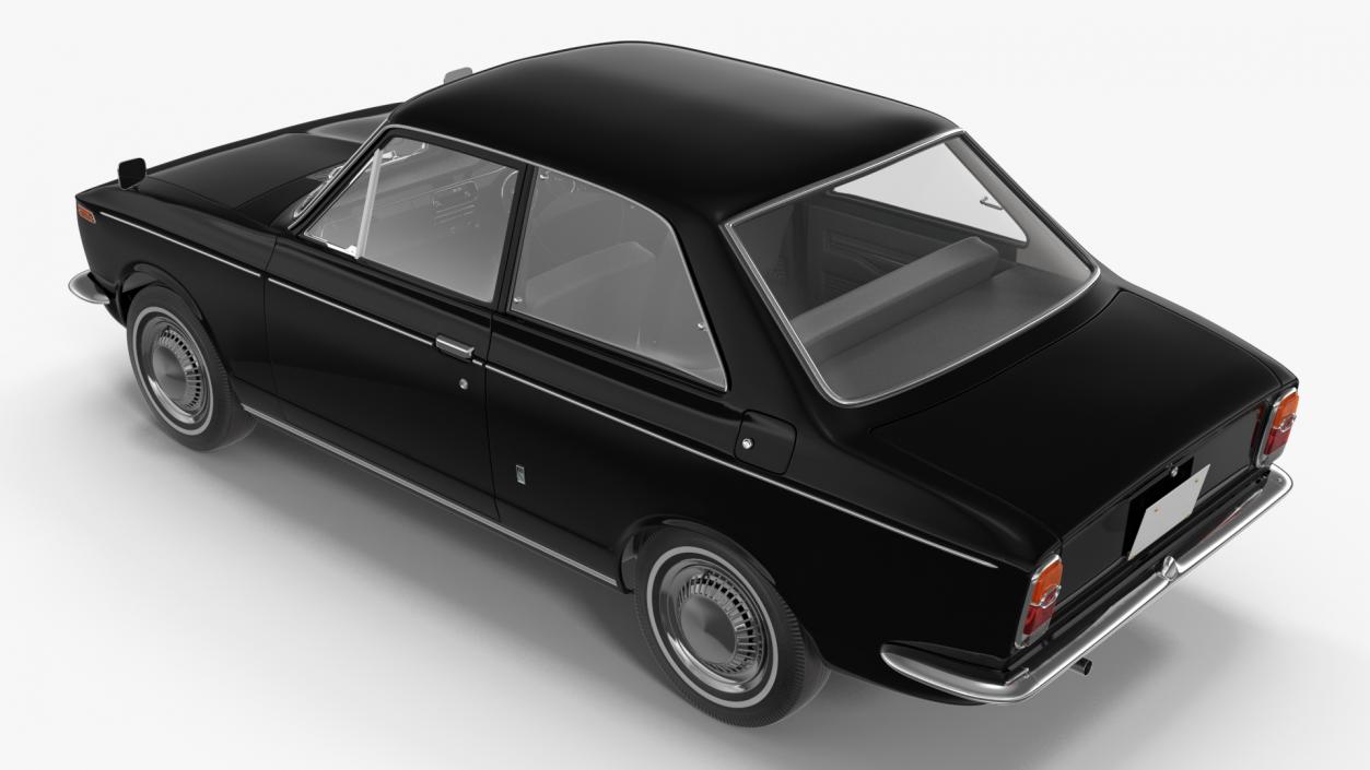 3D Japanese Classic Car Black