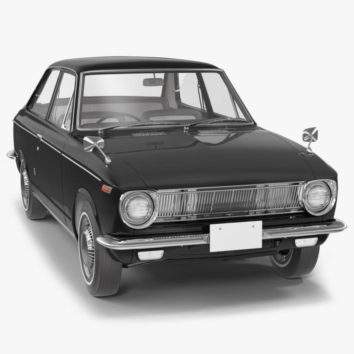 3D Japanese Classic Car Black